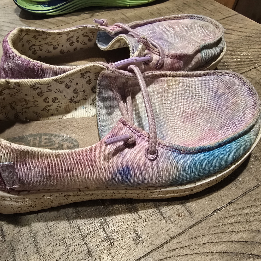 Hey Dude Purple and Blue Moccasins Casual Shoes